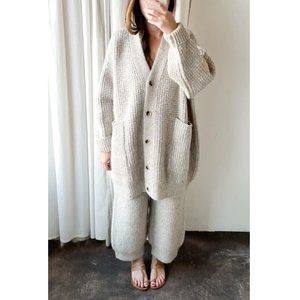 ~ISO~ Lauren Manoogian Long Waffle Cardigan, Aspen or Willow